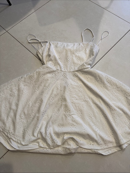 Dresses & Skirts - White Eyelet Sundress with Spaghetti Straps